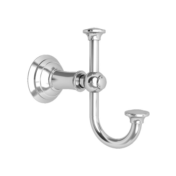 Newport Brass Double Robe Hook in Polished Nickel 34-13/15